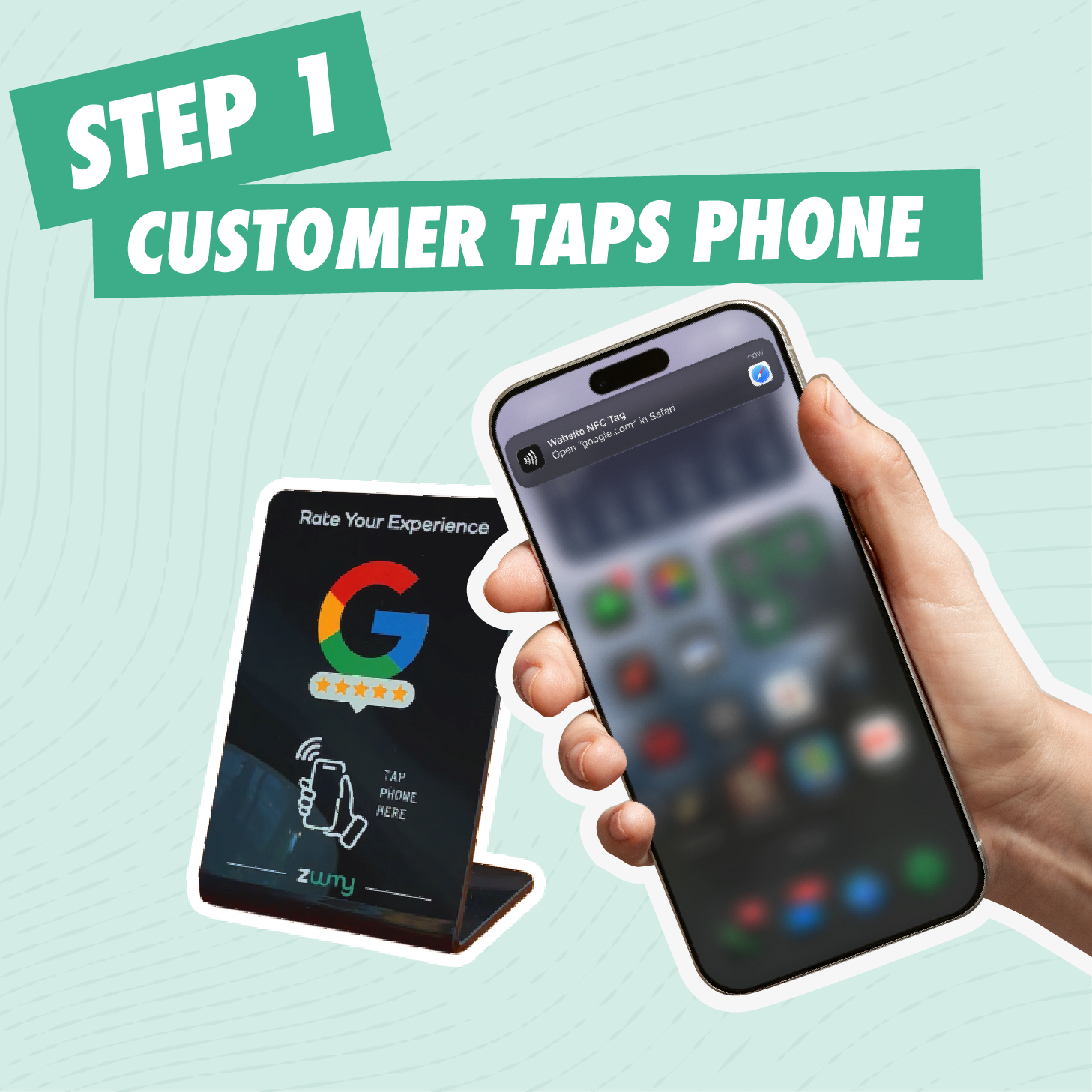 Zuumy Google Review Stand